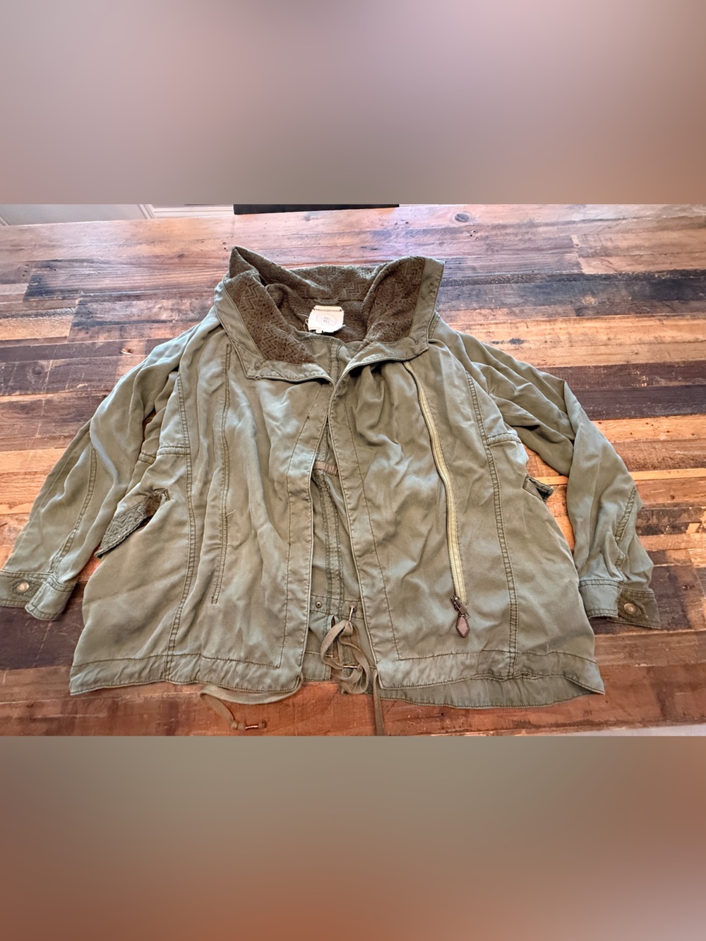 Anthropologie Olive Green Fall Jacket military army